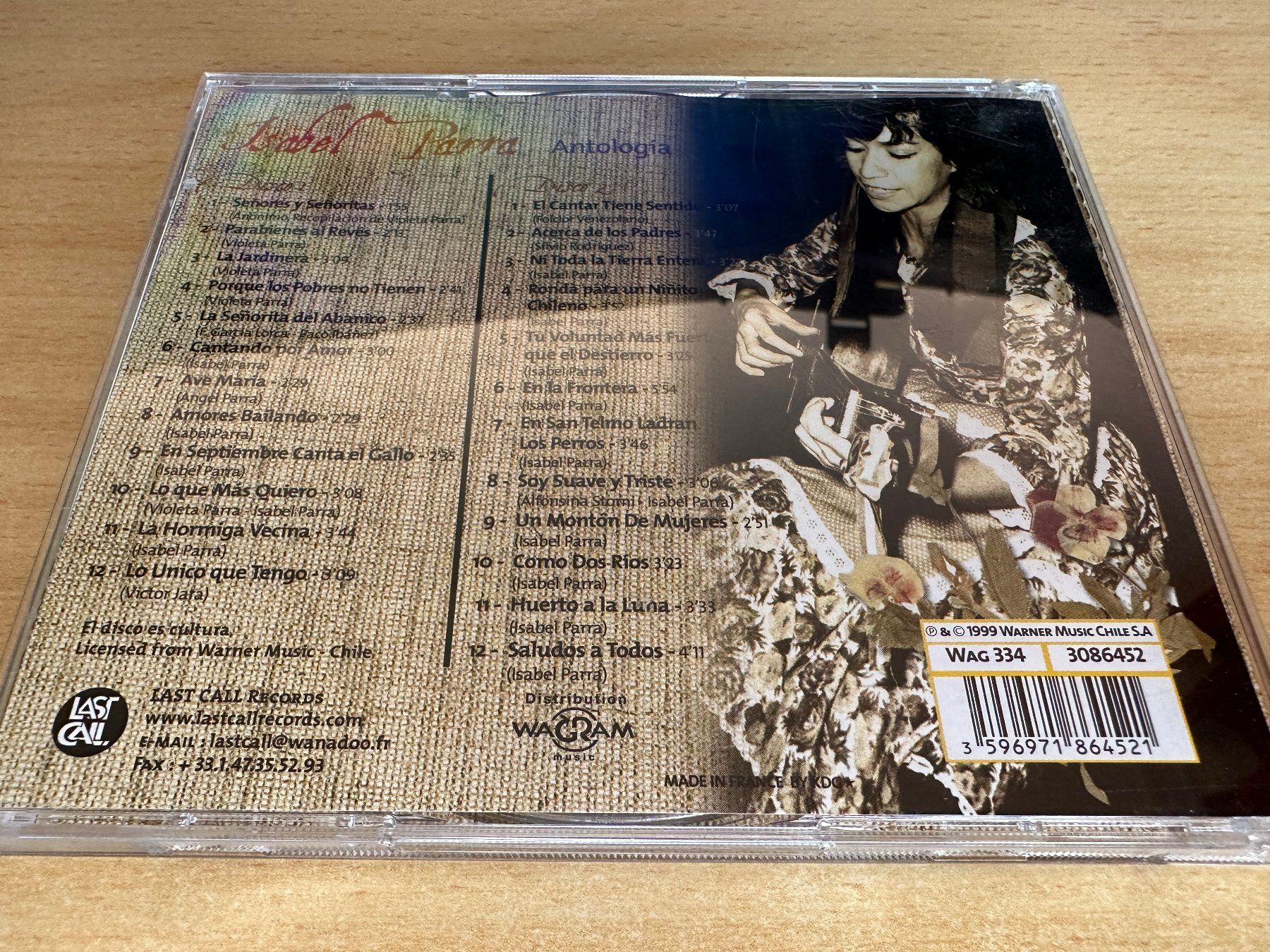 CD: Isabel Parra – Antologia - 2 CD – Usato da Rikon im Tösstal venduto da Alpenmutz 1