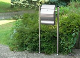 Edelstahl-Standbriefkasten Emo 127x53x22