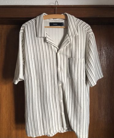Bershka Herren Sommer Hemd, gestreift, Gr. M, Top Zustand