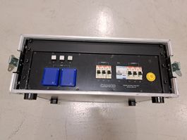 Stromverteiler Camco CEE 63, im Flight Case