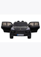 Kinder Elektroauto Porsche Cayenne schwarz 