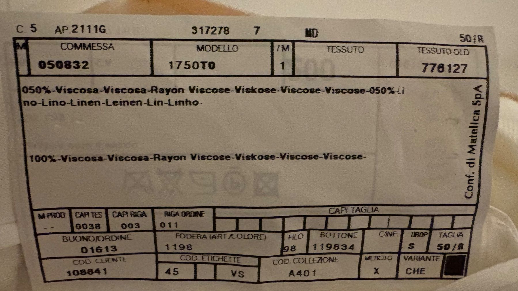 Armani Giacche: ARMANI collezioni Blazer helle eierschalenfarbe – Usato da Mettmenstetten venduto da srca 5