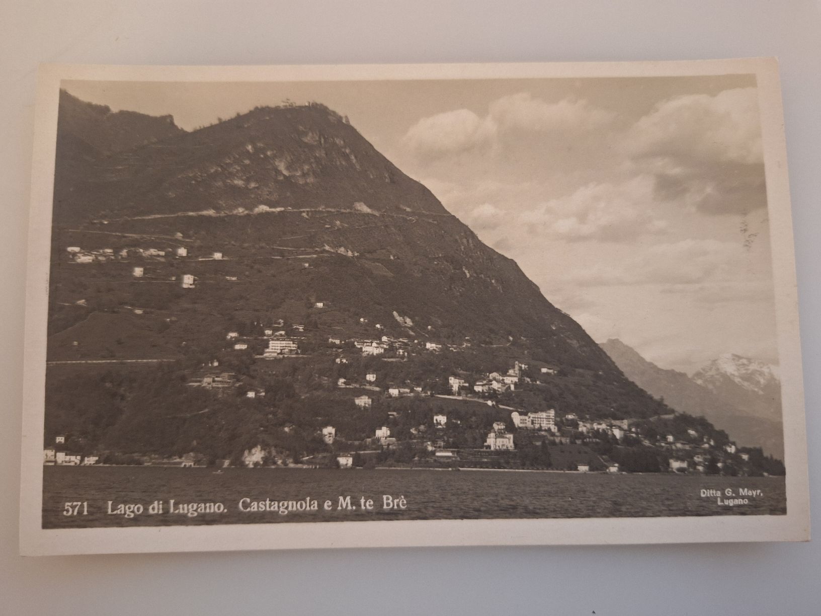 Cartoline postali:  Lago di Lugano Castagnola – Usato da Sargans venduto da nicsam1815