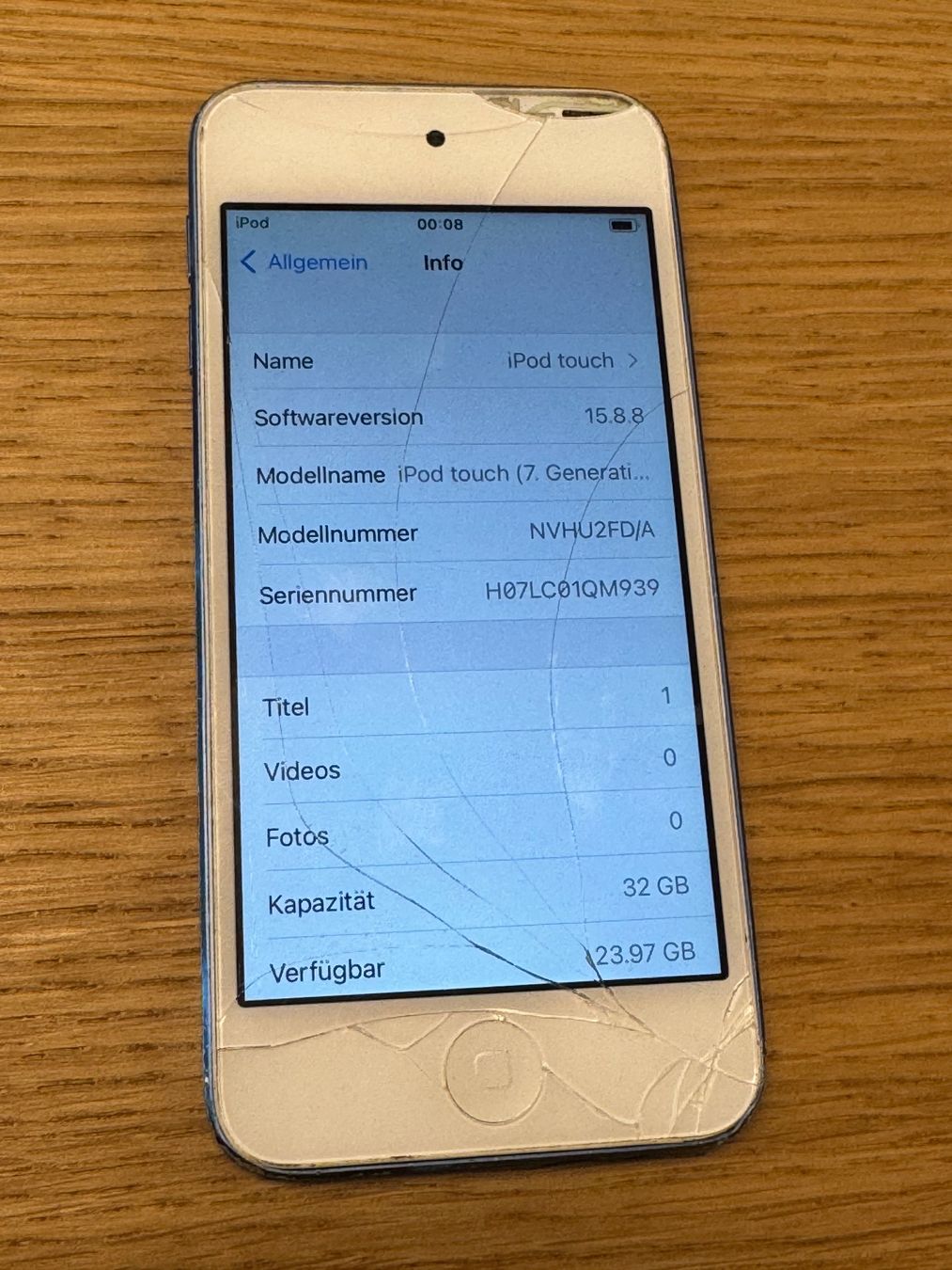 Apple Lettore multimediale portatile: iPod Touch 7th gen – Usato da Zollikofen venduto da lagavulin03 2