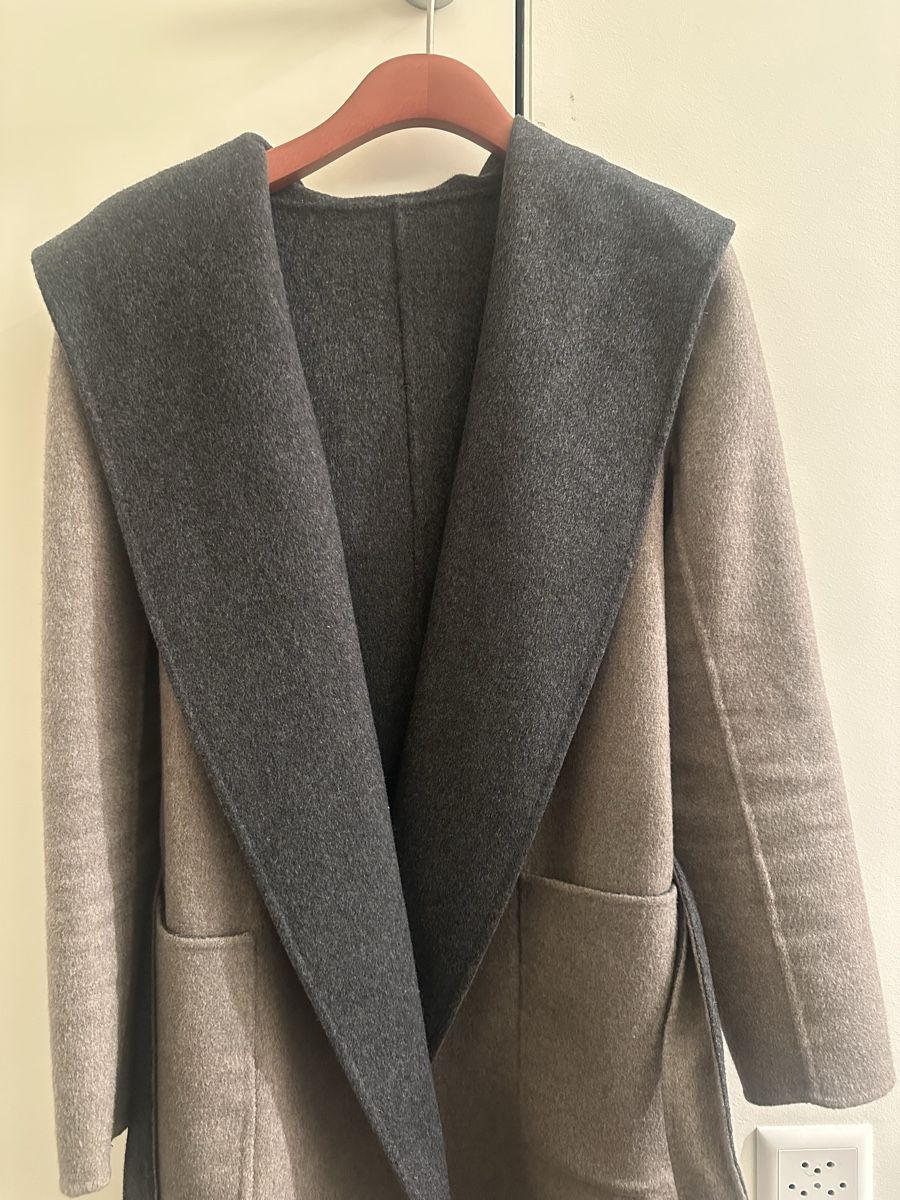 Mäntel: Cashmere coat, beige & grey, size M – Gebraucht aus St. Niklausen LU von lau_259n 4