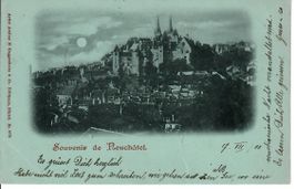 Souvenir de Neuchâtel 1900 - Rasierklingenstempel