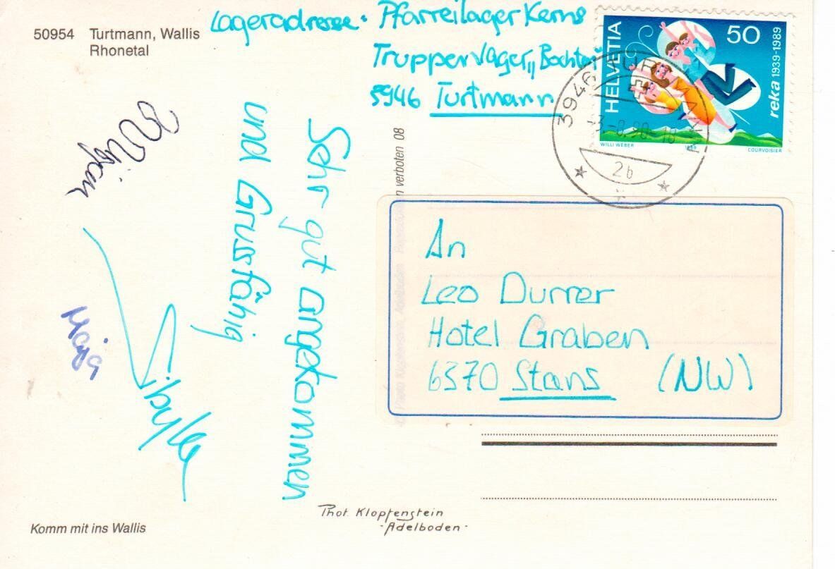 Cartes postales: Turtmann – D'occasion à Wolhusen par Curver9 1