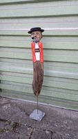 Appenzeller Holzfigur handbemalt auf Steinsockel 