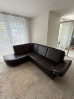 Ecksofa Leder dunkelbraun L-Form in Super Zustand !