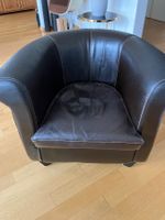 Clubsessel, Kunstleder, schwarz