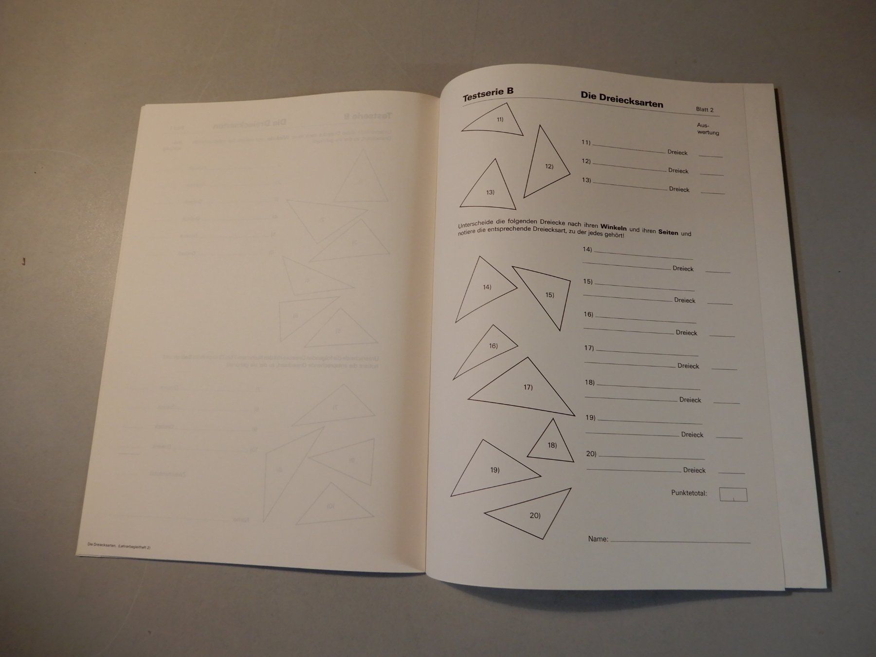 Libri: Die Dreieckskarten, Lehrerbegleitheft, 1988, Top Zustand! – Usato da Erstfeld venduto da Mario_boe0 6