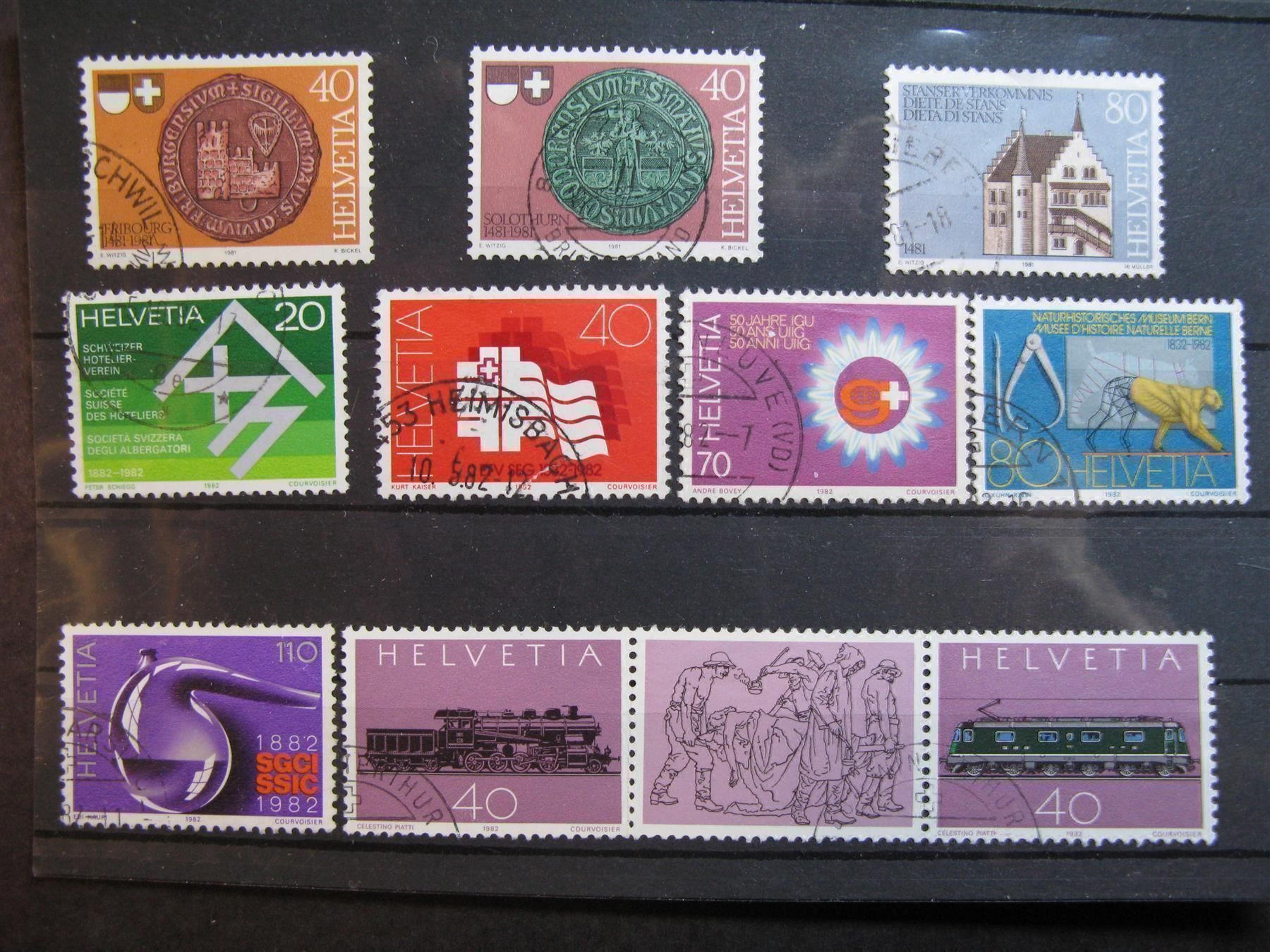 Tous les timbres: 1981 / 82 Werbe/Gotthard/ Stanserab.gest – D'occasion à Wil SG par fva01