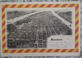 Gruss aus Mannheim 1901 alte Ansichtskarte nach Zug