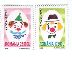 Briefmarken "Zirkus". Rumänien.