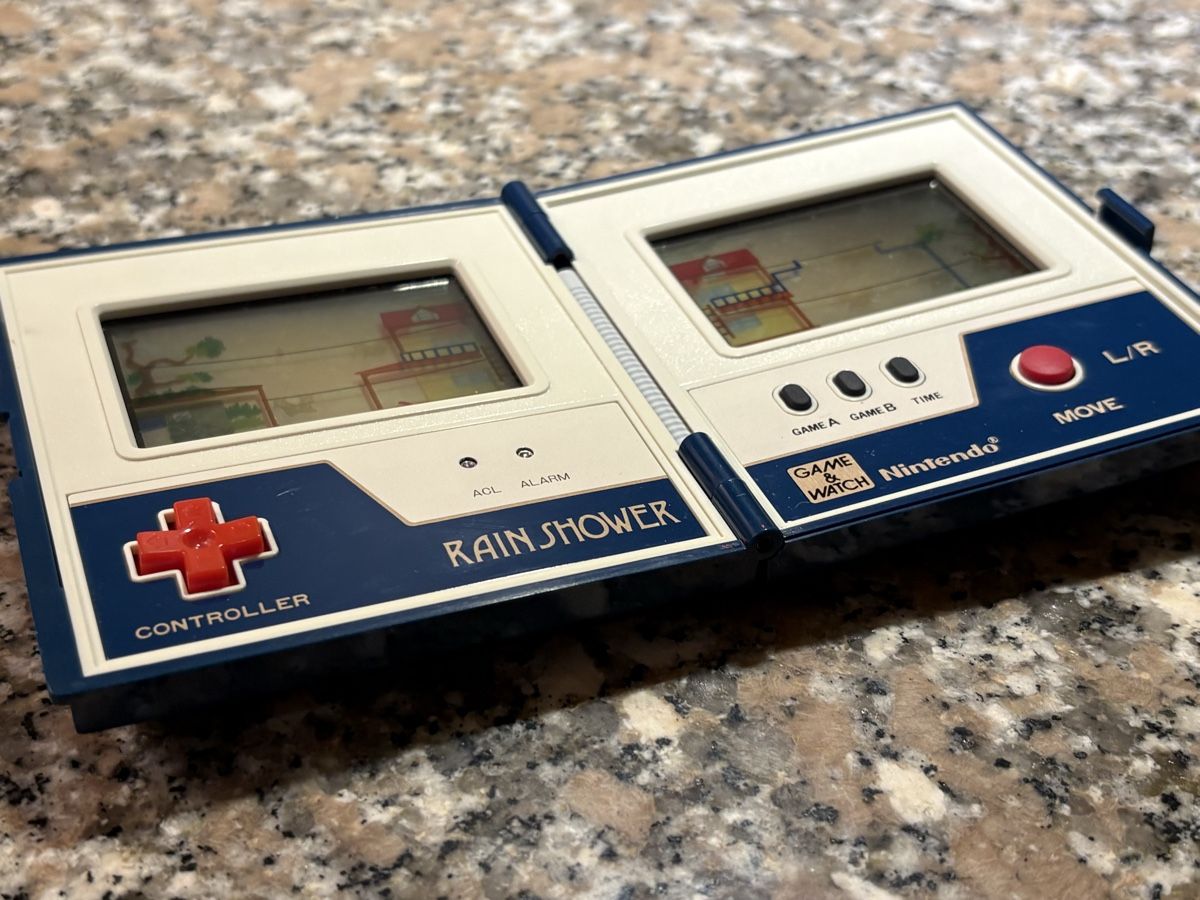 Nintendo Giochi: Rares Nintendo Rain Shower Game & Watch Multi Screen – Usato da Attiswil venduto da Samantil 5