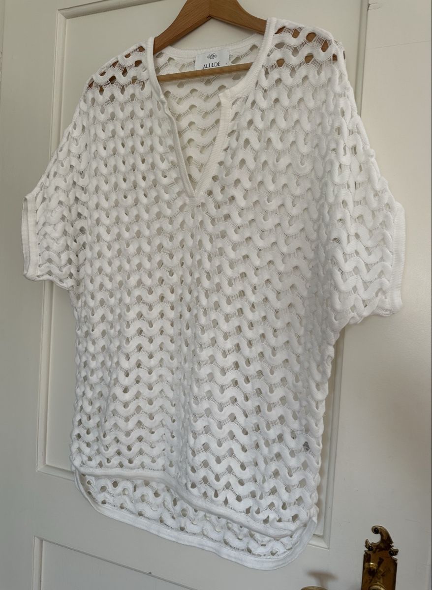 Allude Camicette: Allude Sommer Top Weiss, Gr. L, – Usato da Zollikon venduto da _M65_ 5