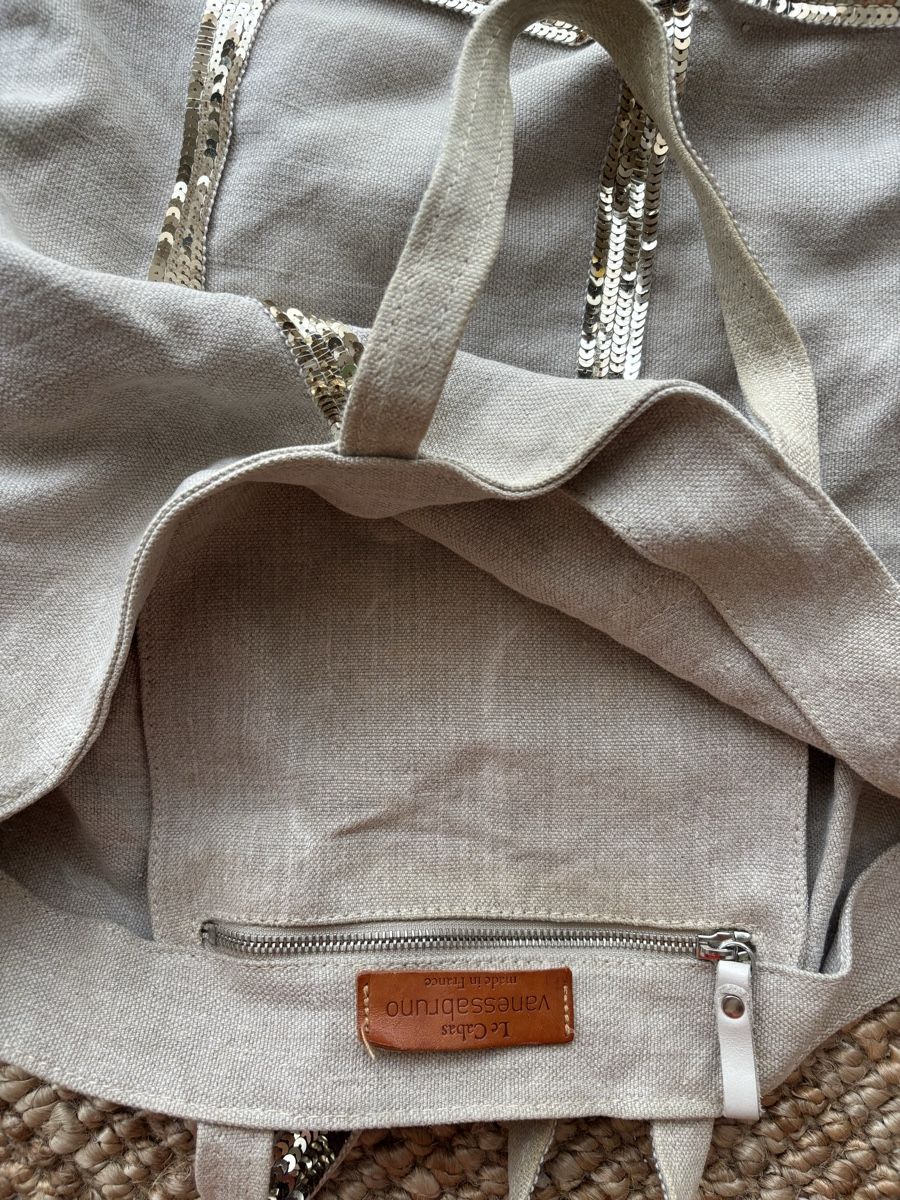 Vanessa Bruno Taschen für Damen: Vanessa Bruno Le Cabas linen bag – Gebraucht aus Zürich von kam_ysh2 2