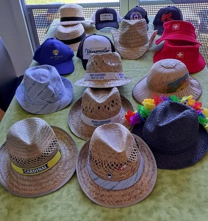 Lot de 17 chapeaux/casquettes variés