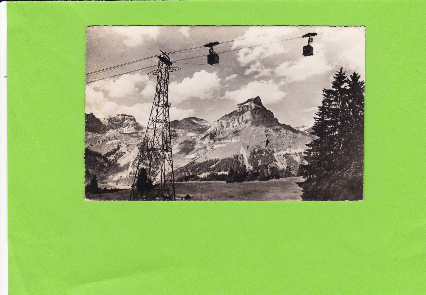 Cartoline postali: Engelberg, Schwebebahn Gerschnialp-Trübsee – Usato da St. Peterzell venduto da neckertal