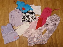 Lot vêtements fille, 12 pièces, taille 80 cm