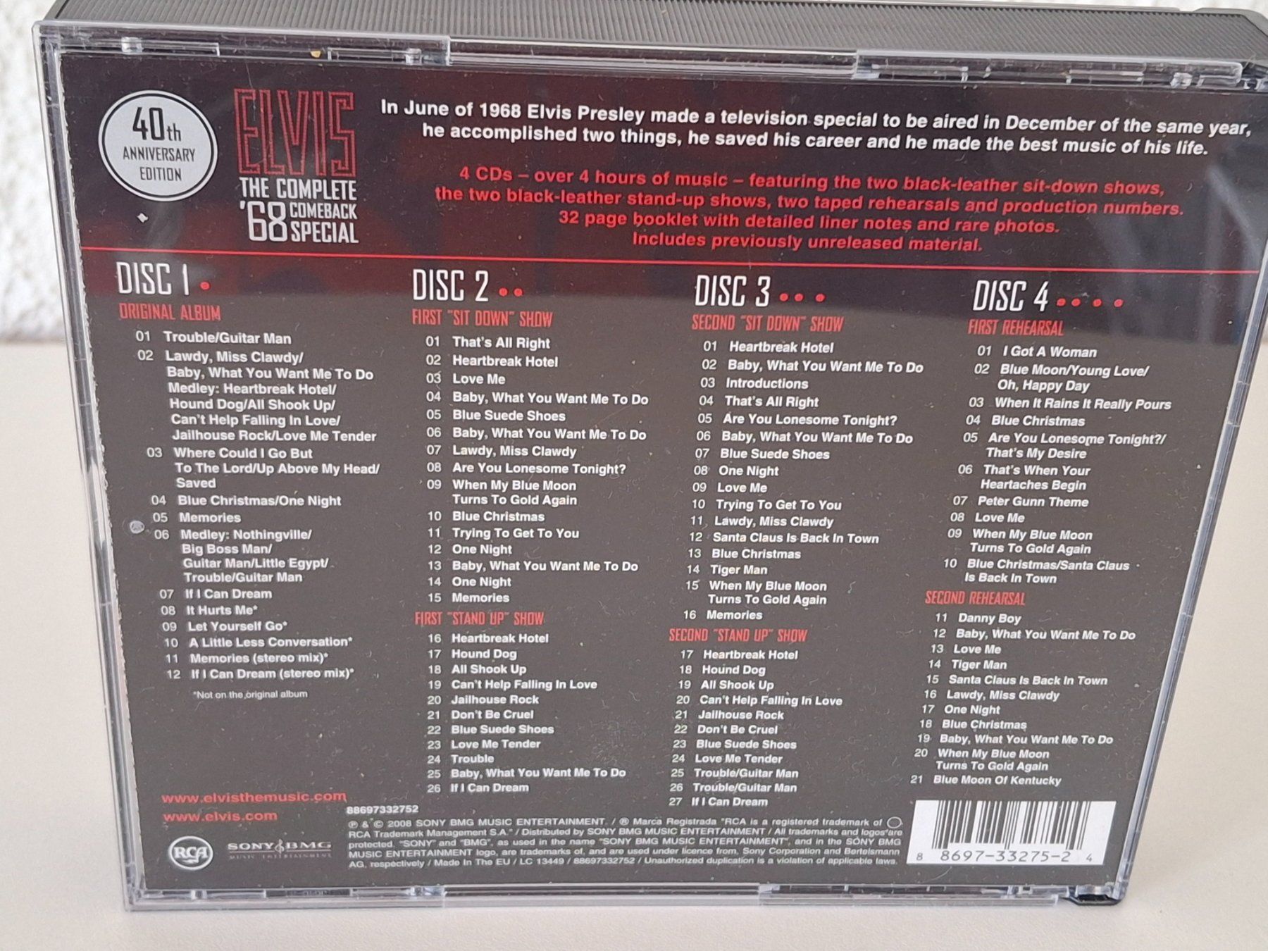 CD: 4CD Elvis Presley: The Complete '68 Comeback Special – Usato da Aarberg venduto da Jackup1 1