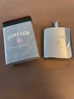 Jameson Irish Whiskey Flachmann – Edelstahl Hip Flask mit Or
