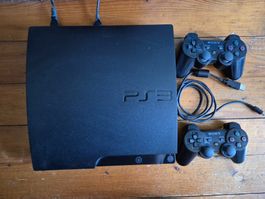 PS3 inkl. 2 Controller, 6 Spiele & benötigte Kabel