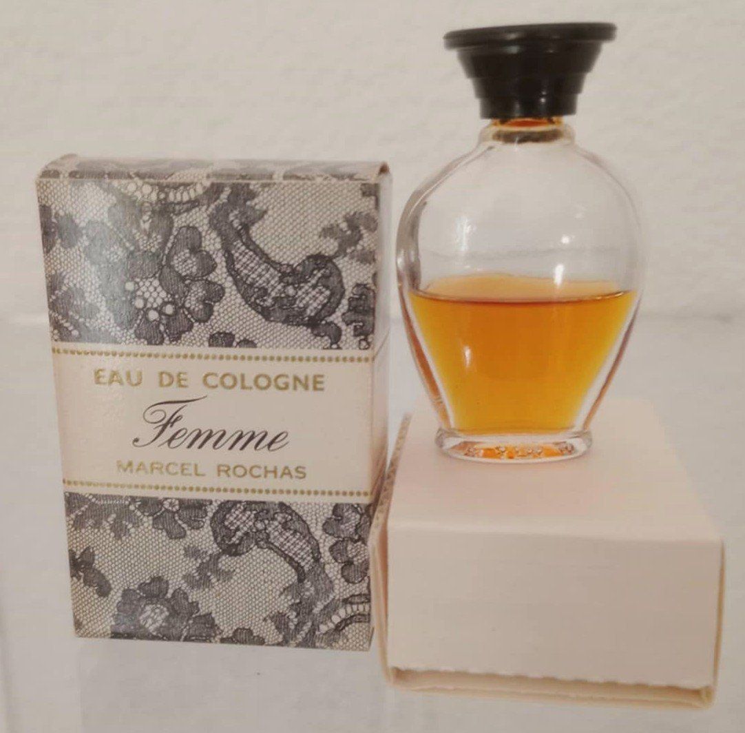 Rochas Flaconi: Marcel Rochas 'FEMME' - Eau de Cologne / miniature 3 ml – Usato da Le Locle venduto da borgespatricia 1