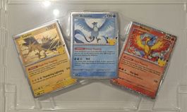 POKEMON 30TH - Zapdos, Articuno, Moltres Promos 💛