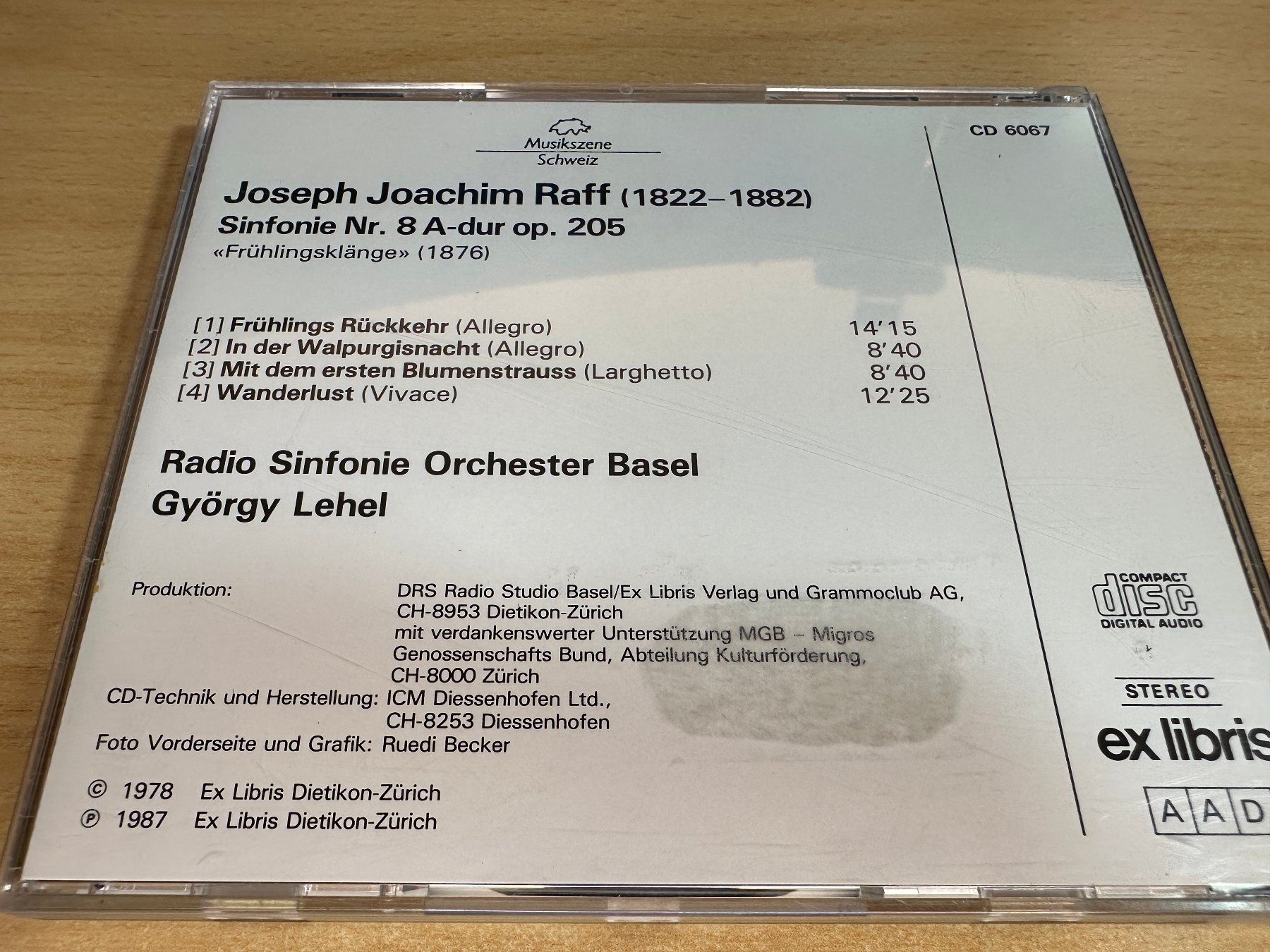 Y3 Joseph Joachim Raff – Sinfonie Nr.8 Frühlingsklänge (Gebraucht) in ...