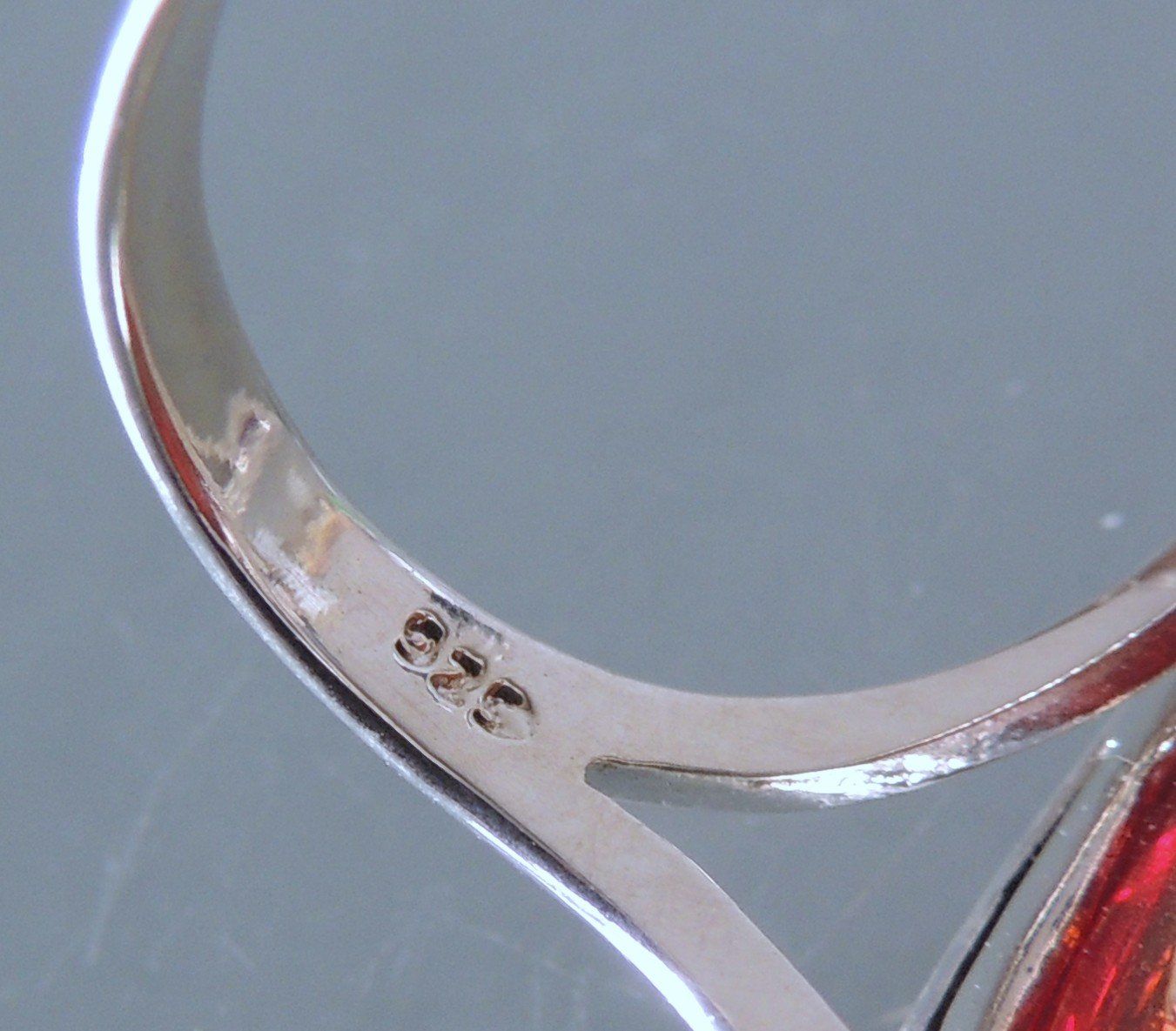 Anelli: Silber 925 Bernstein-Imitat Fingerring Gr. 57 – Nuovo e nell'imballaggio originale da Waldenburg venduto da schaller707 3