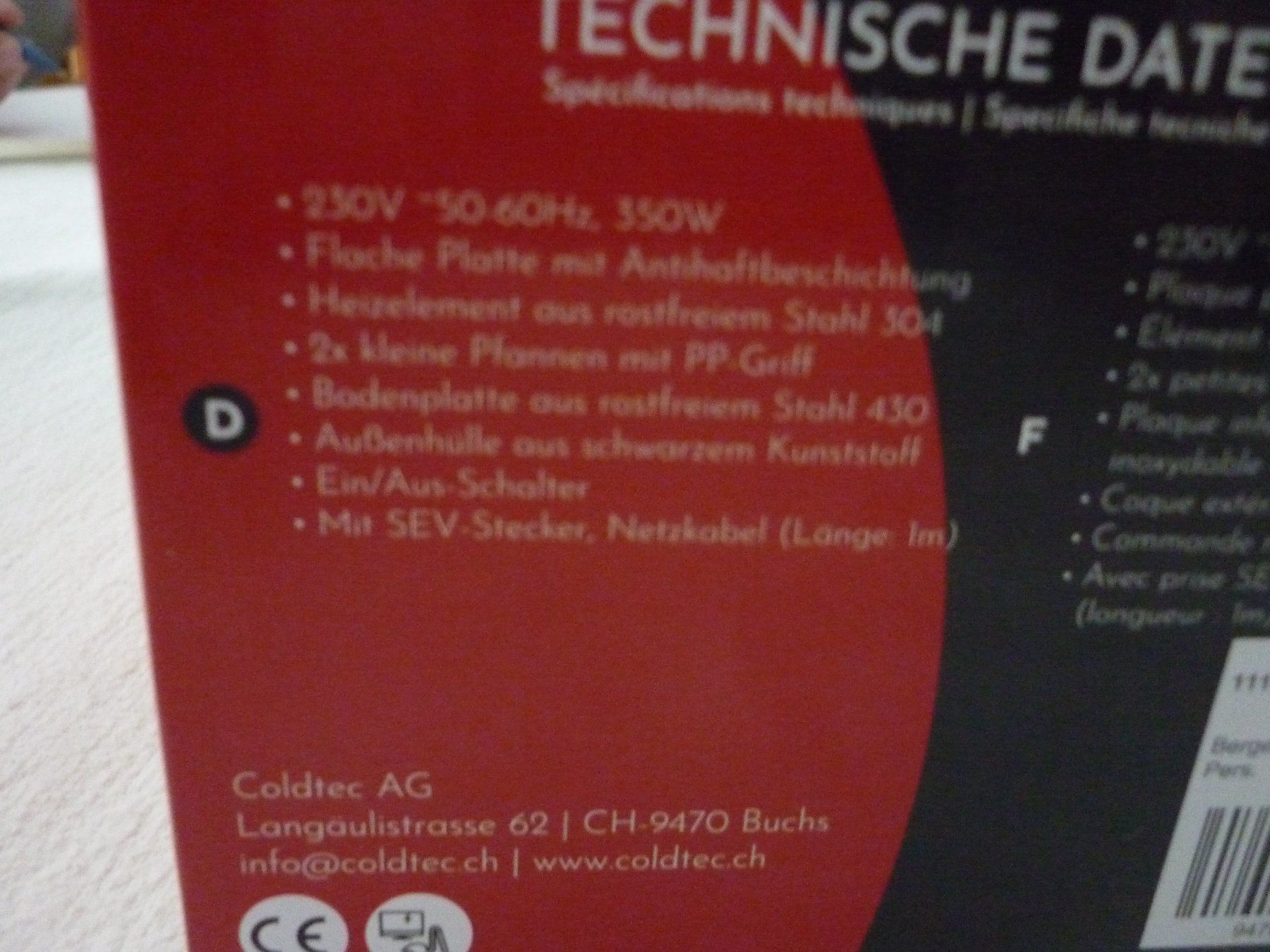 Elettrodomestici da cucina: Raclette Grill – Nuovo e nell'imballaggio originale da Vaduz venduto da red94angel 1