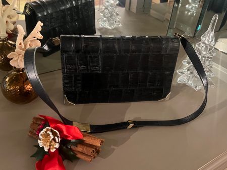 Sac vintage années 60 marine et son portefeuille