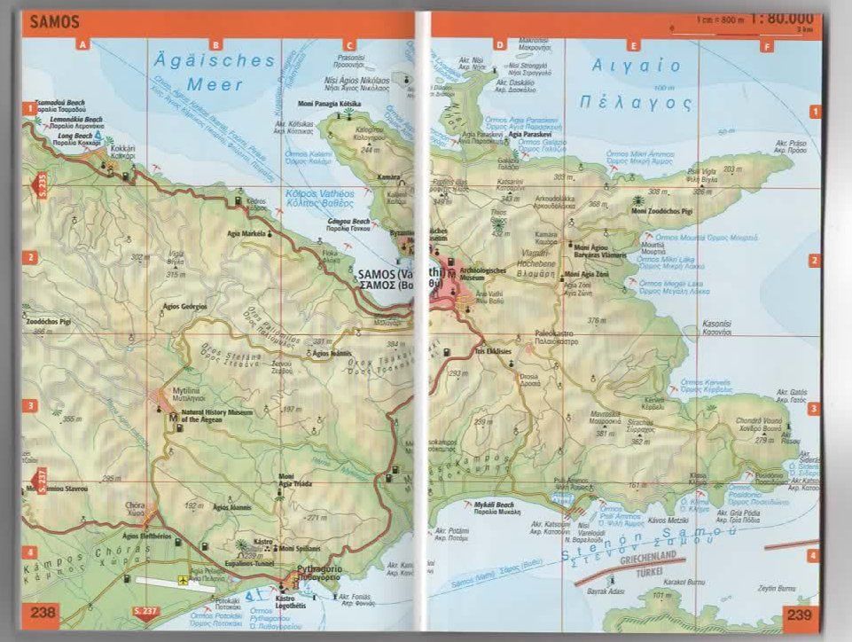 Bücher: Reiseführer : SAMOS mit Patmos und Ephesos – Gebraucht aus Ruggell von Masescha 2
