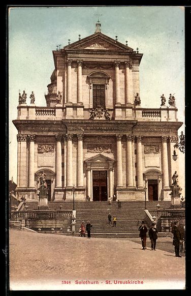 Cartoline postali: AK Solothurn, St Ursuskirche – Usato da Berlin venduto da bartko-reher