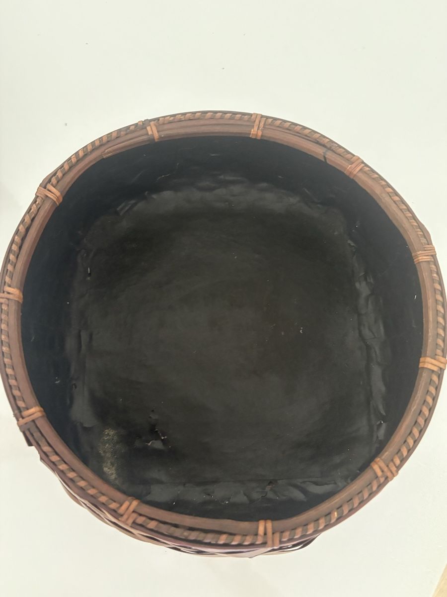 Arte internazionale: Japanese Round Bamboo Basket Pot Liner – Usato da Benglen venduto da morningchild 2