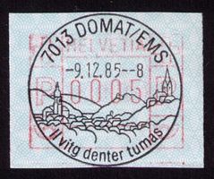 ATM 7_K-VO 7013 DOMAT/EMS _ 9.12.85_K 1008 _ERSTTAG !