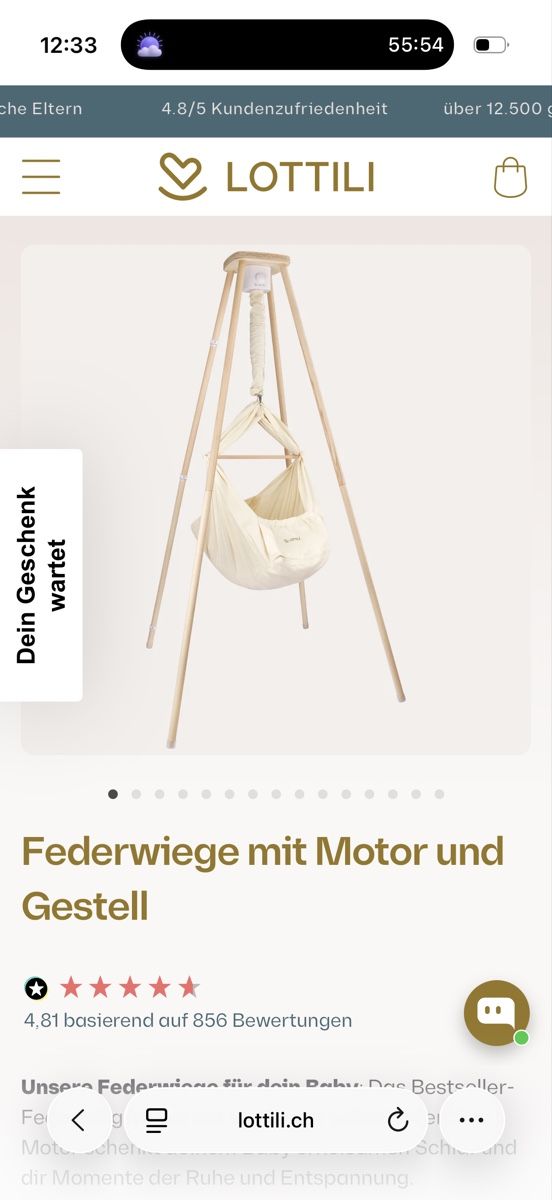 Wippen & Schaukeln: Federwiege inkl. Motor – Gebraucht aus Grüningen von hamster889 1