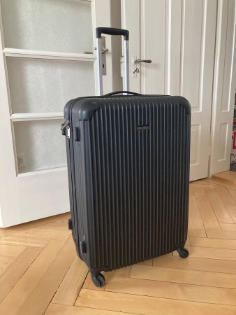 Hartschalenkoffer schwarz Rollkoffer Reisekoffer guter Zu...