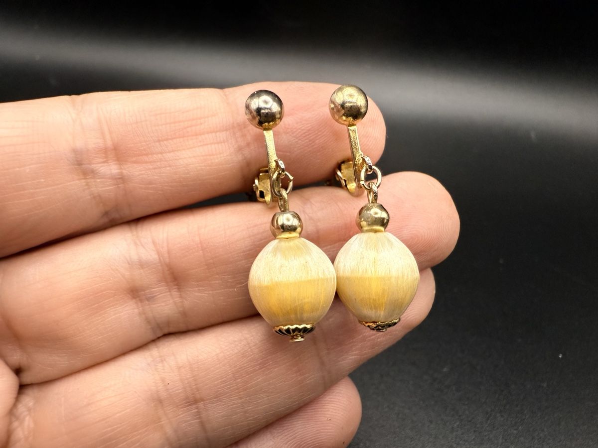 Orecchini pendenti & Orecchini a lobo: Vintage Goldfarbene Ohrringe – Usato da Lamone venduto da LaCantinaMagica 7