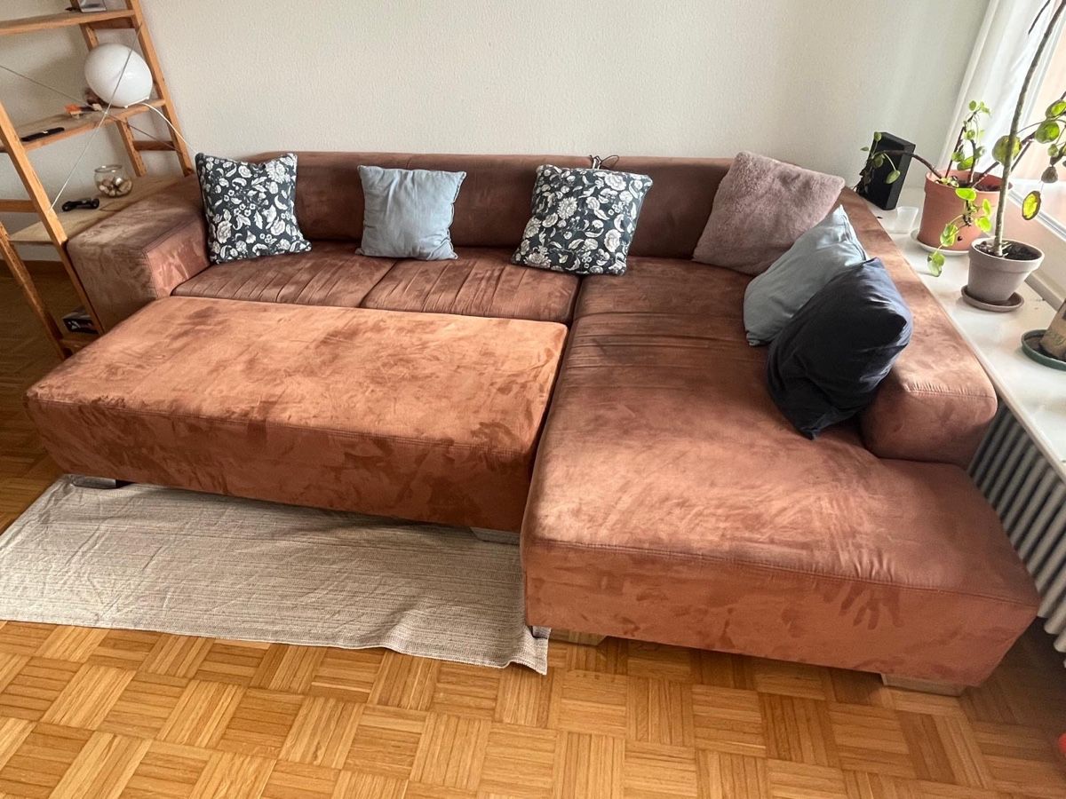Divani: Ecksofa Braun mit Hocker – Usato da Bern venduto da jer_8w9t 4