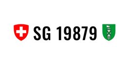 Kontrollschild/ Autonummer SG 19879