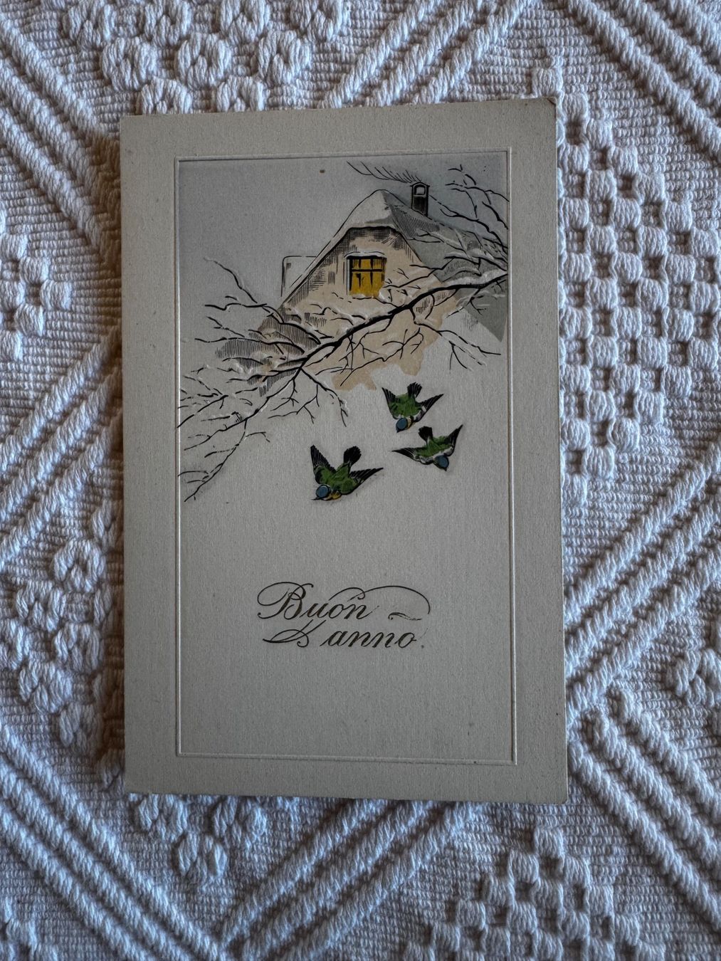 Cartoline postali: Ansichtskarte, Buon Anno, ungelaufen – Usato da Vellerat venduto da joromaur