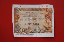 currency biglietto  italien