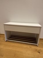 SCHUHSCHRANK White Shoe Rack with Drawer - Entryway Storage