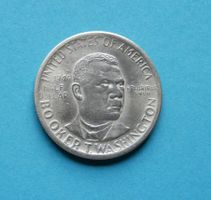 Münze half Dollar 1946  Booker T Washington  Silber