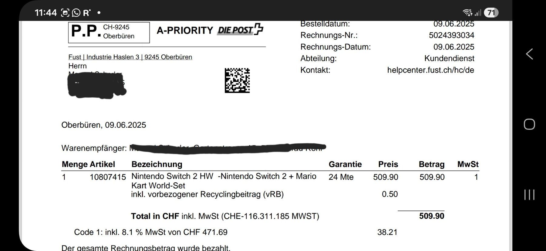Nintendo Consoles: Nintendo Switch 2 – Neuf (Voir description) à Aarau Rohr par man_hd2g 2