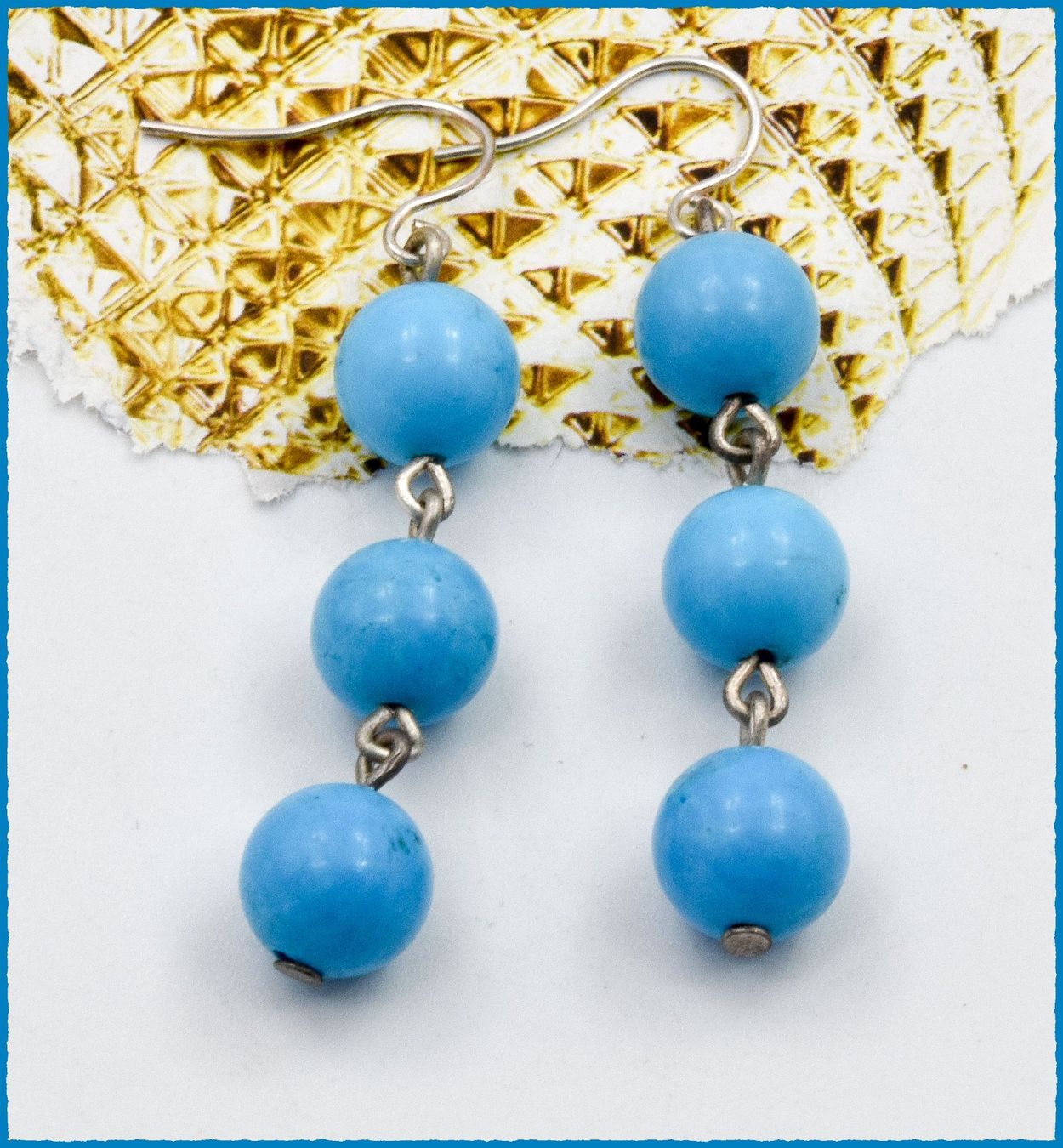 Orecchini pendenti & Orecchini a lobo: TURQUOISE, Türkis Ohrhänger 925 Silber – Nuovo e nell'imballaggio originale da Oberglatt ZH venduto da Goldfee1 2