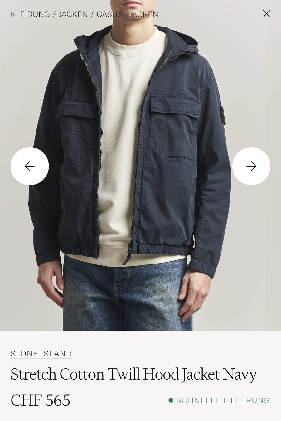 Stone Island Giacche: Stone Island - Stretch Cotton Jacket - Gr.S – Nuovo (secondo la descrizione) da Felben-Wellhausen venduto da michael_jackson01 3