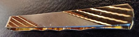 Elegante vintage Krawattenklammer, goldfarben, Top Zustand!